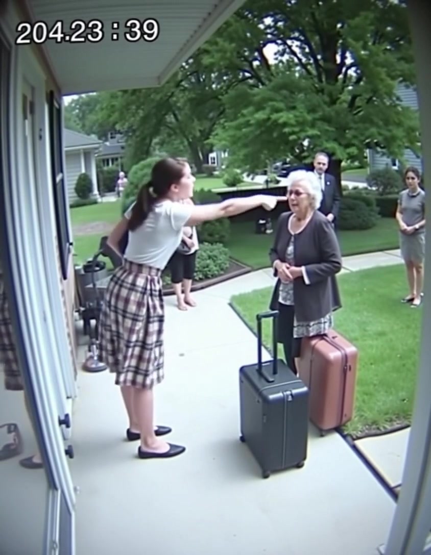 The mother was kicked out into the street by her daughter because of her old