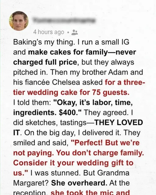 The Wedding Cake That Taught Me the True Meaning of Respect